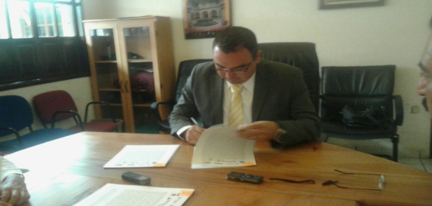 Firma convenio municipio con Ecología del Estado