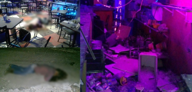 Lanzan granadas y balazos en bar, hay seis muertos
