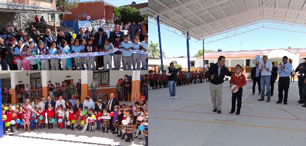 Entregan obras en instituciones educativas