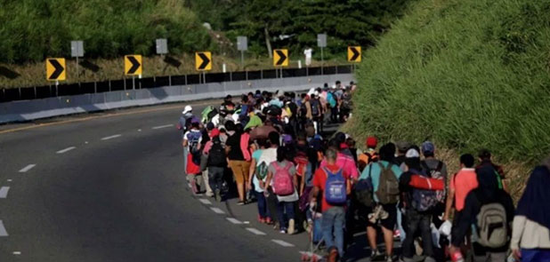 Por llegar caravana de migrantes a Celaya